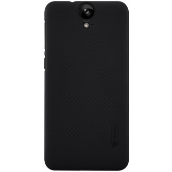 One E9 Plus dėklas juodas "Nillkin" Frosted Shield + plėvelė